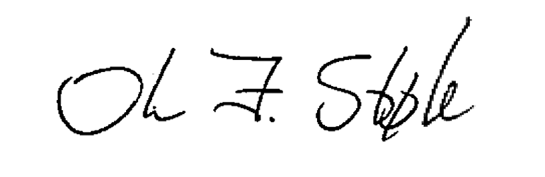 Signatur Ole Johannes Støle